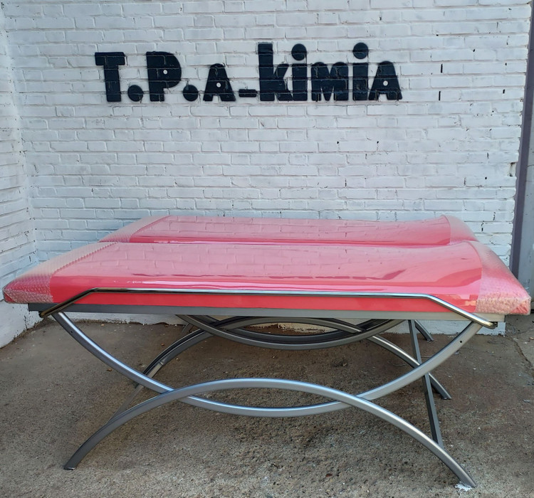 تخت معاینه پایه هلالی فلت